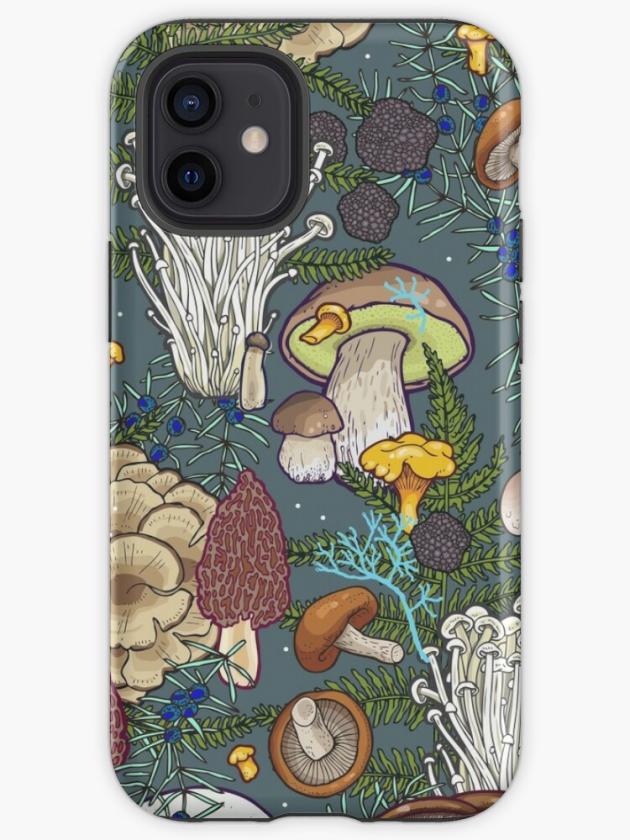 Iphone 12 Mini | Mushroom Forest Iphone Case Iphone 12 Mini Iphone 12 Mini