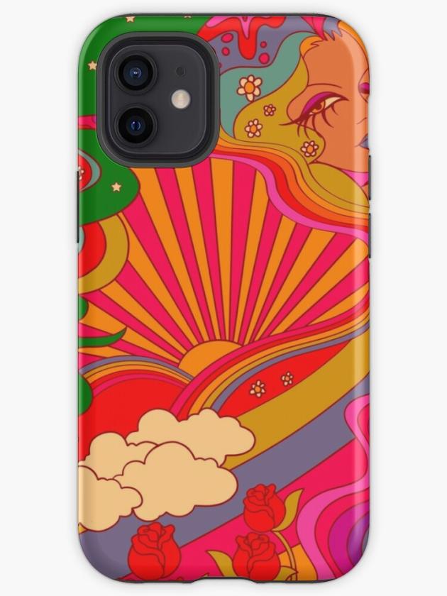 Iphone 12 Mini | Psychedelic Lady Iphone Case Iphone 12 Mini Iphone 12 Mini