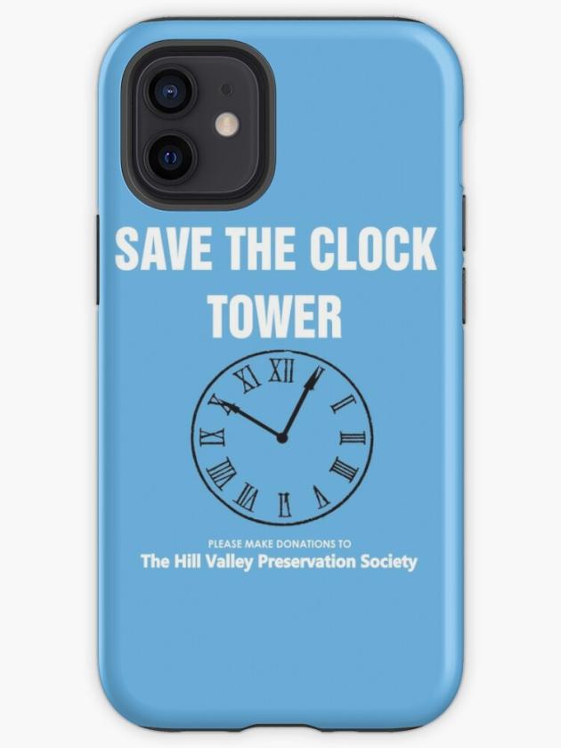 Iphone 12 Mini | Save The Clock Tower (Back To The Future Print) Iphone Case Iphone 12 Mini Iphone 12 Mini