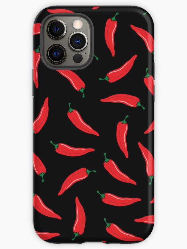 Iphone 12 Pro | Chilli Pepper – Black Background Iphone Case Iphone 12 Pro Iphone 12 Pro