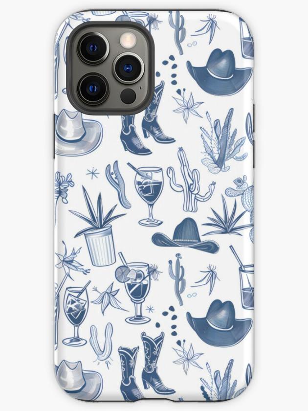 Iphone 12 Pro | Coastal Cowgirl Blueprint Iphone Case Iphone 12 Pro Iphone 12 Pro