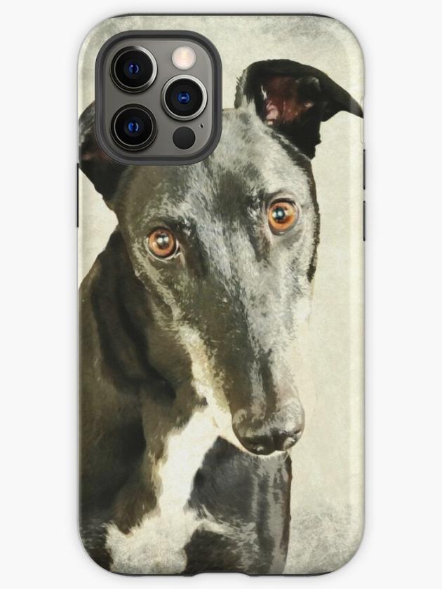 Iphone 12 Pro | Greyhound Watercolour (1) Iphone Case Iphone 12 Pro Iphone 12 Pro