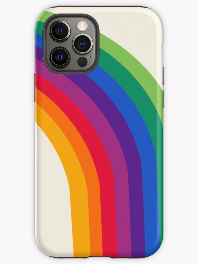 Iphone 12 Pro | Groovy – Rainbow 70S 1970S Style Retro Throwback Minimal Happy Hippie Art Decor Iphone Case Iphone 12 Pro Iphone 12 Pro