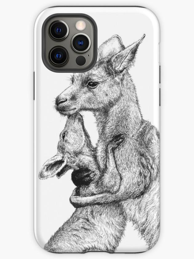 Iphone 12 Pro | Kangaroo Cuddle – Mother And Baby Roo Iphone Case Iphone 12 Pro Iphone 12 Pro