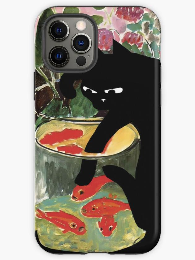 Iphone 12 Pro | Matisse’s Goldfish And A Cat Iphone Case Iphone 12 Pro Iphone 12 Pro