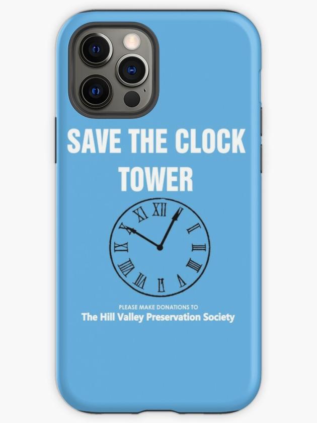 Iphone 12 Pro | Save The Clock Tower (Back To The Future Print) Iphone Case Iphone 12 Pro Iphone 12 Pro