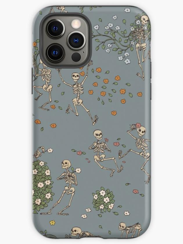 Iphone 12 Pro | Skeletons With Garlands Iphone Case Iphone 12 Pro Iphone 12 Pro