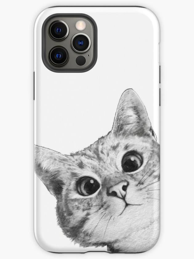 Iphone 12 Pro | Sneaky Cat Iphone Case Iphone 12 Pro Iphone 12 Pro