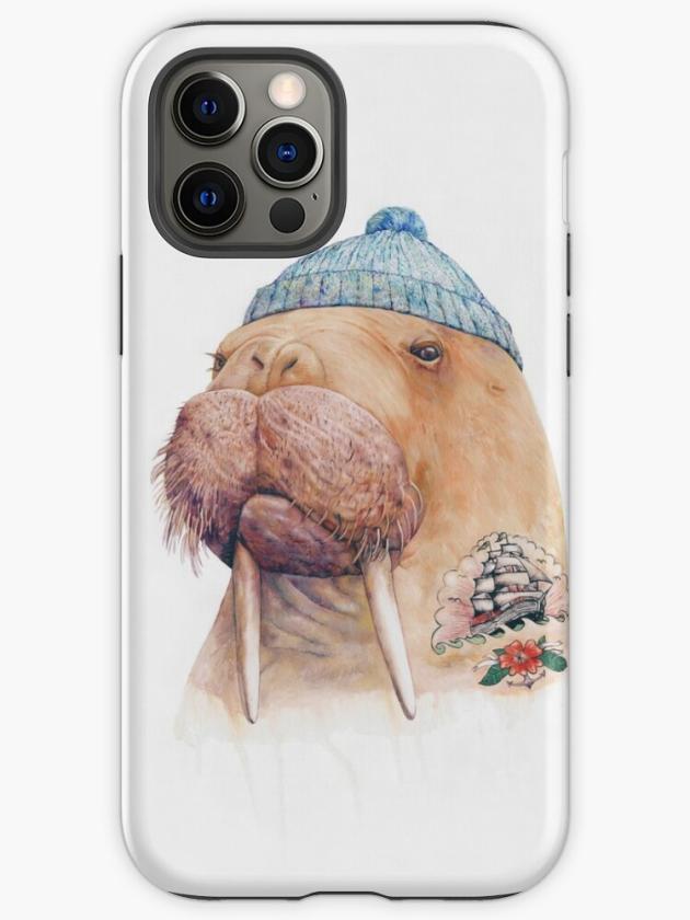 Iphone 12 Pro | Tattooed Walrus Iphone Case Iphone 12 Pro Iphone 12 Pro