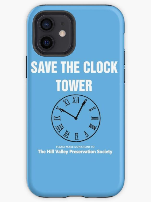 Iphone 12 | Save The Clock Tower (Back To The Future Print) Iphone Case Iphone 12 Iphone 12