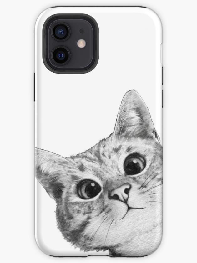 Iphone 12 | Sneaky Cat Iphone Case Iphone 12 Iphone 12