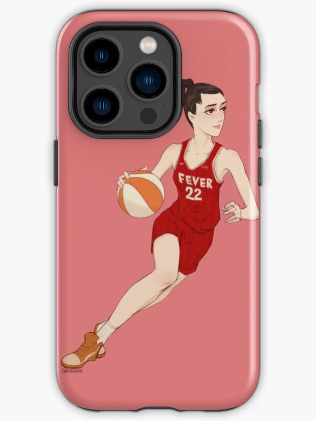 Iphone 14 Pro | Caitlin Clark 22 Dash Cartoon Red Jersey Iphone Case Iphone 14 Pro Iphone 14 Pro