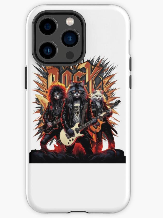 Iphone 14 Pro Max | Black Cat Rock N Roll  Iphone Case Iphone 14 Pro Max Iphone 14 Pro Max