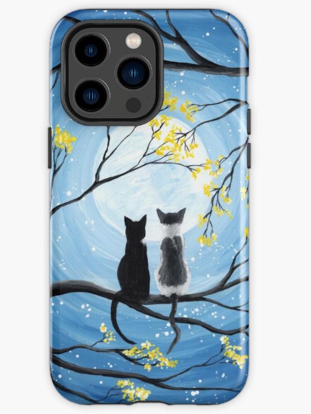 Iphone 14 Pro Max | Cats Full Moon  Iphone Case Iphone 14 Pro Max Iphone 14 Pro Max