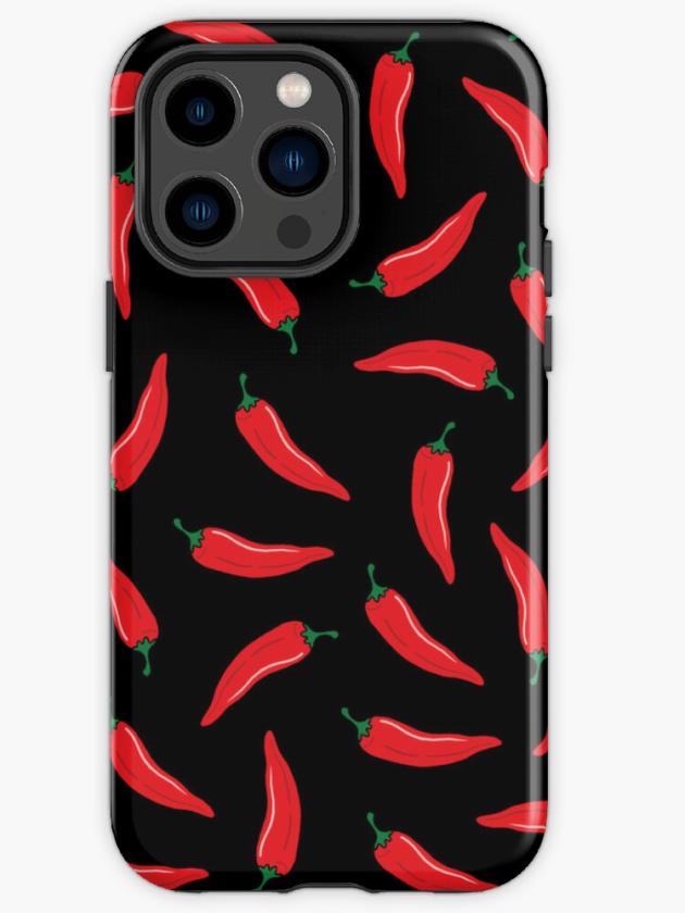 Iphone 14 Pro Max | Chilli Pepper – Black Background Iphone Case Iphone 14 Pro Max Iphone 14 Pro Max