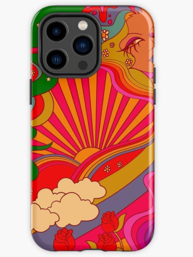 Iphone 14 Pro Max | Psychedelic Lady Iphone Case Iphone 14 Pro Max Iphone 14 Pro Max