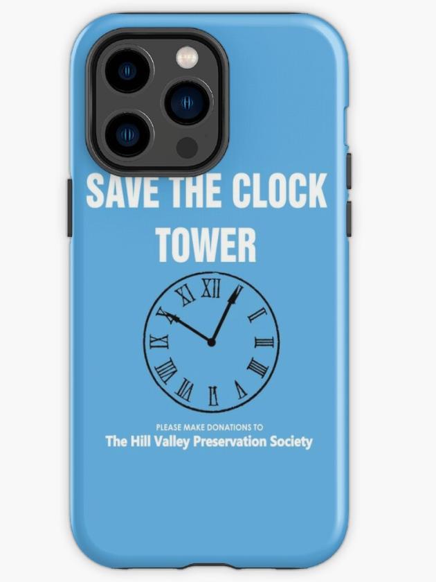 Iphone 14 Pro Max | Save The Clock Tower (Back To The Future Print) Iphone Case Iphone 14 Pro Max Iphone 14 Pro Max