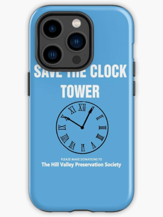 Iphone 14 Pro | Save The Clock Tower (Back To The Future Print) Iphone Case Iphone 14 Pro Iphone 14 Pro