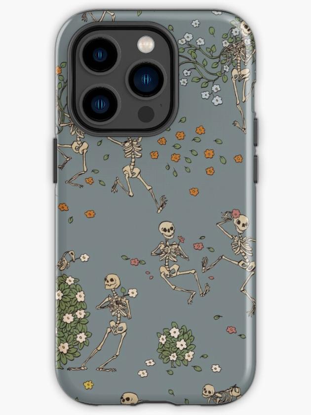 Iphone 14 Pro | Skeletons With Garlands Iphone Case Iphone 14 Pro Iphone 14 Pro