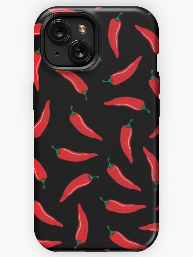 Iphone 15 | Chilli Pepper – Black Background Iphone Case Iphone 15 Iphone 15