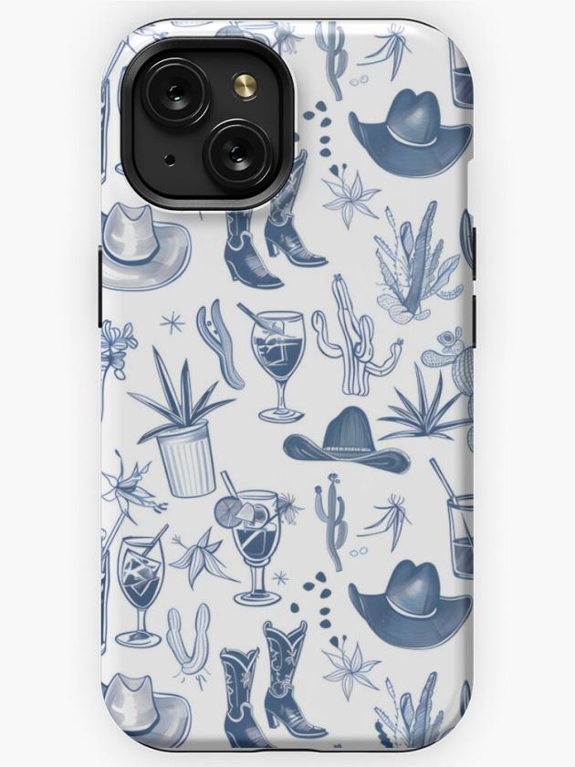 Iphone 15 | Coastal Cowgirl Blueprint Iphone Case Iphone 15 Iphone 15