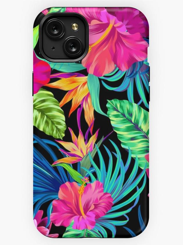 Iphone 15 Plus | Drive You Mad Hibiscus Pattern Iphone Case Iphone 15 Plus Iphone 15 Plus