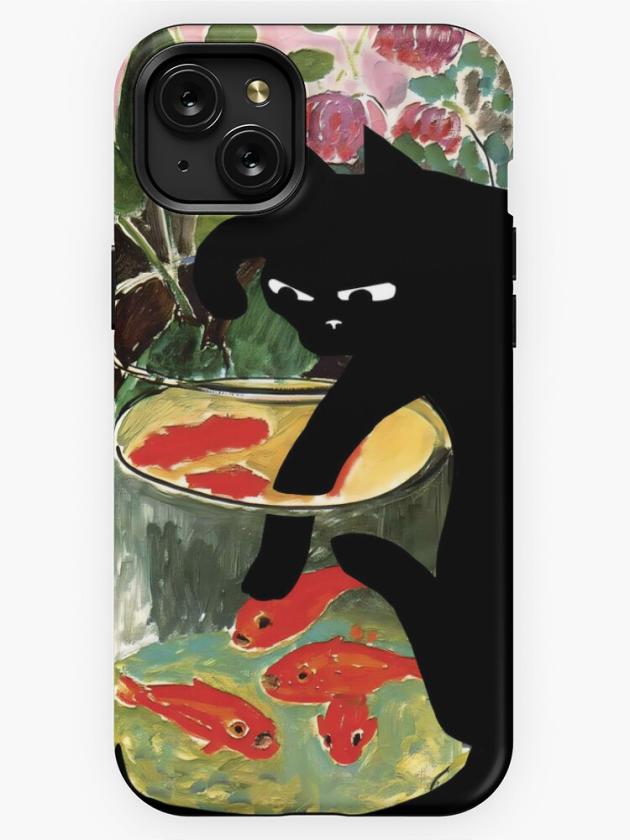 Iphone 15 Plus | Matisse’s Goldfish And A Cat Iphone Case Iphone 15 Plus Iphone 15 Plus