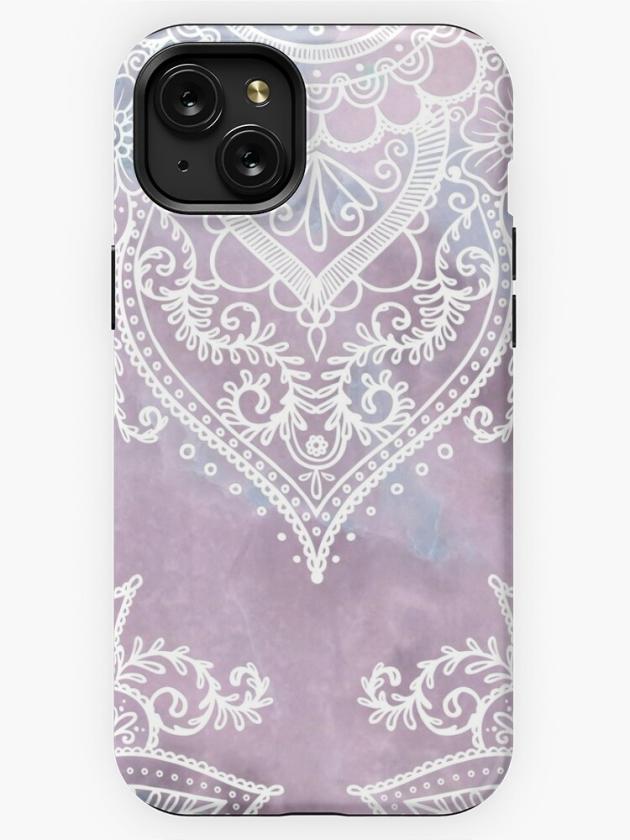 Iphone 15 Plus | Pastel Marble Mandala Iphone Case Iphone 15 Plus Iphone 15 Plus