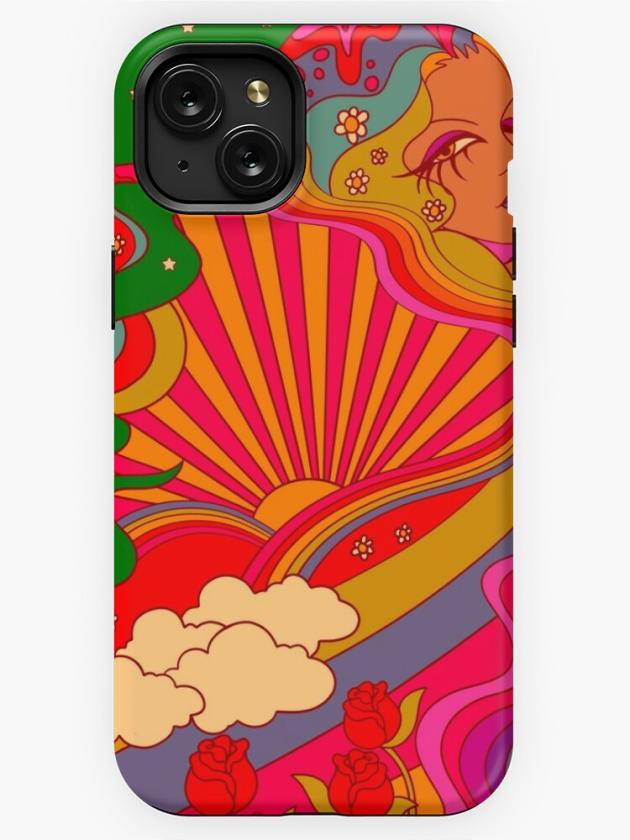 Iphone 15 Plus | Psychedelic Lady Iphone Case Iphone 15 Plus Iphone 15 Plus