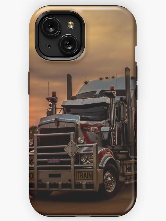 Iphone 15 | Prime Mover Kenworth Truck At Sunset Iphone Case Iphone 15 Iphone 15