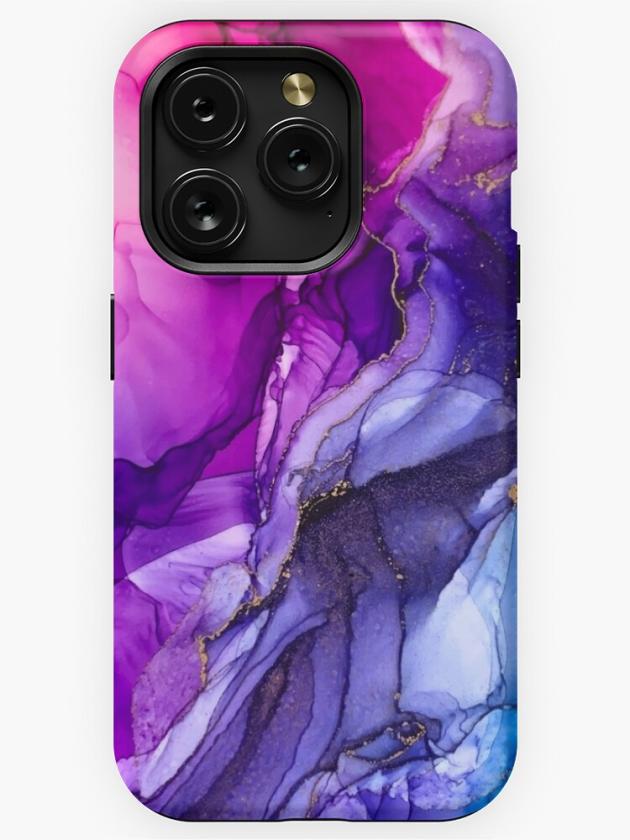 Iphone 15 Pro | Abstract Vibrant Rainbow Ombre Iphone Case Iphone 15 Pro Iphone 15 Pro