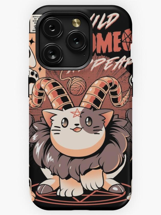 Iphone 15 Pro | Baphomeow Iphone Case Iphone 15 Pro Iphone 15 Pro