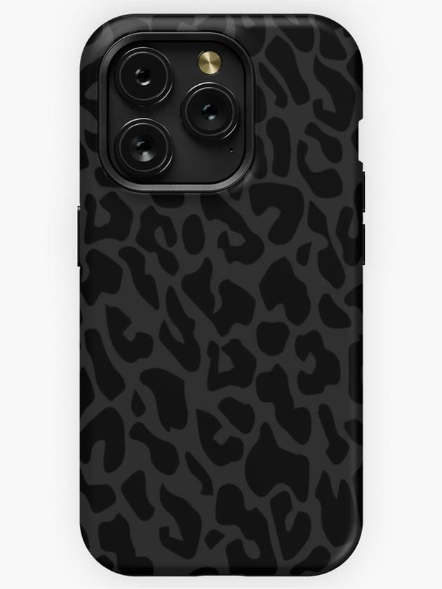 Iphone 15 Pro | Black Leopard Print Iphone Case Iphone 15 Pro Iphone 15 Pro