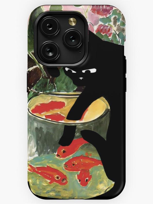 Iphone 15 Pro | Matisse’s Goldfish And A Cat Iphone Case Iphone 15 Pro Iphone 15 Pro