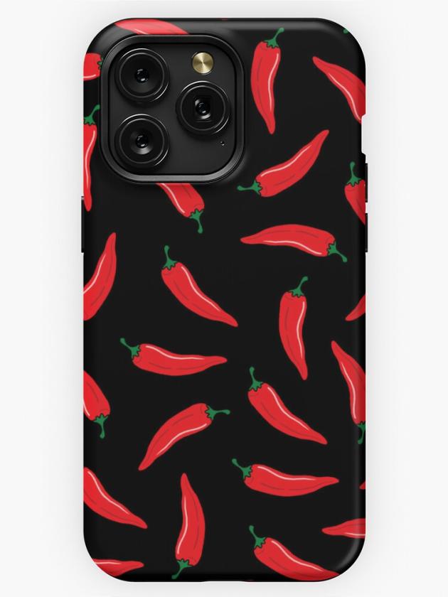 Iphone 15 Pro Max | Chilli Pepper – Black Background Iphone Case Iphone 15 Pro Max Iphone 15 Pro Max