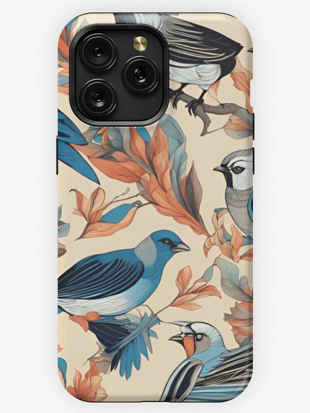 Iphone 15 Pro Max | Fauna Pattern (Birds Pattern Design) Iphone Case Iphone 15 Pro Max Iphone 15 Pro Max