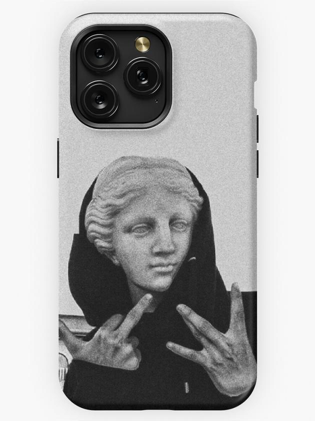 Iphone 15 Pro Max | Greek Statue Wearing Hoodie Iphone Case Iphone 15 Pro Max Iphone 15 Pro Max