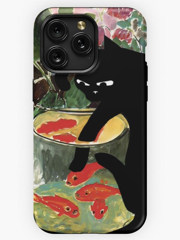 Iphone 15 Pro Max | Matisse’s Goldfish And A Cat Iphone Case Iphone 15 Pro Max Iphone 15 Pro Max