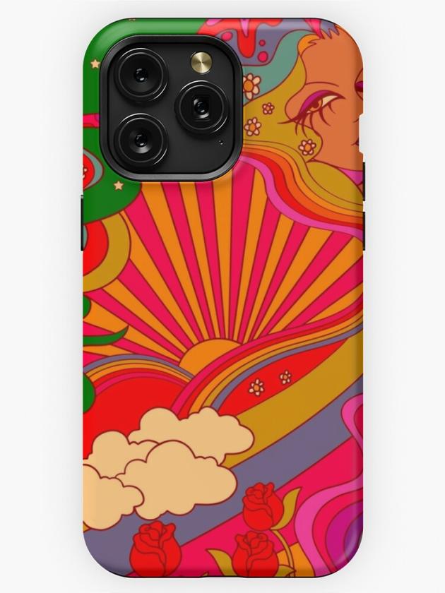 Iphone 15 Pro Max | Psychedelic Lady Iphone Case Iphone 15 Pro Max Iphone 15 Pro Max