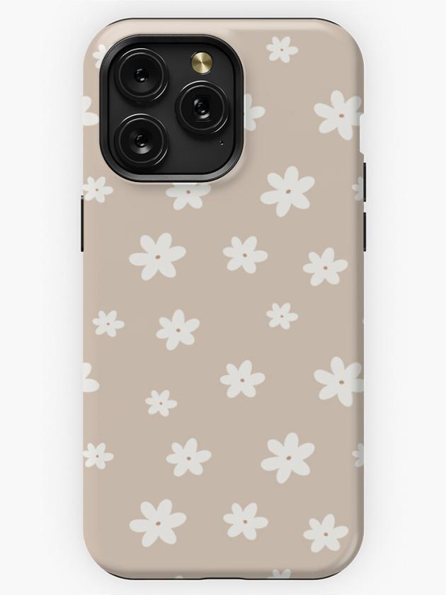 Iphone 15 Pro Max | Simple Daisy Pattern –  White Daisy’s  Iphone Case Iphone 15 Pro Max Iphone 15 Pro Max