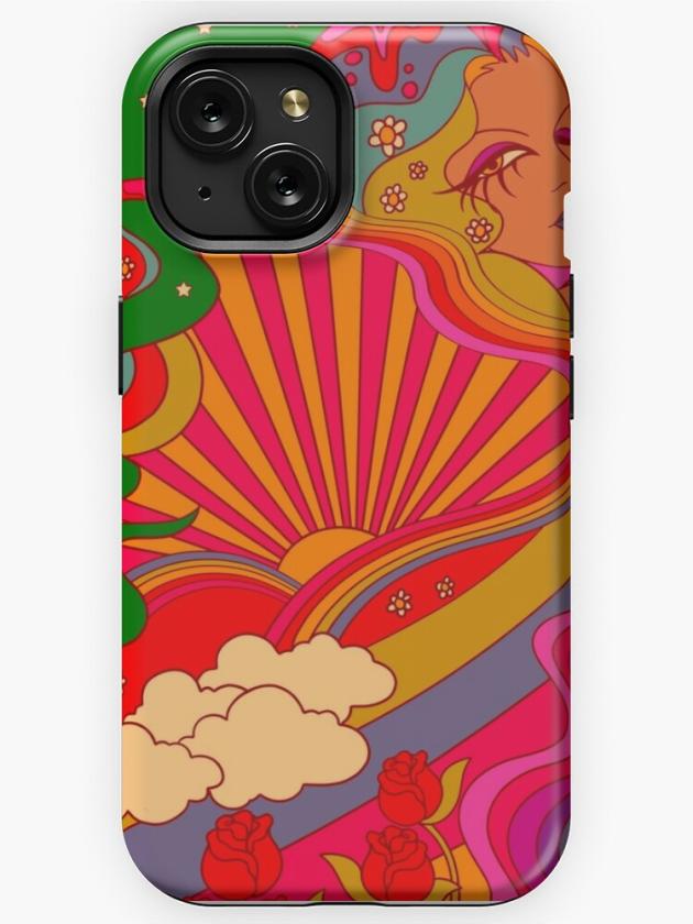 Iphone 15 | Psychedelic Lady Iphone Case Iphone 15 Iphone 15