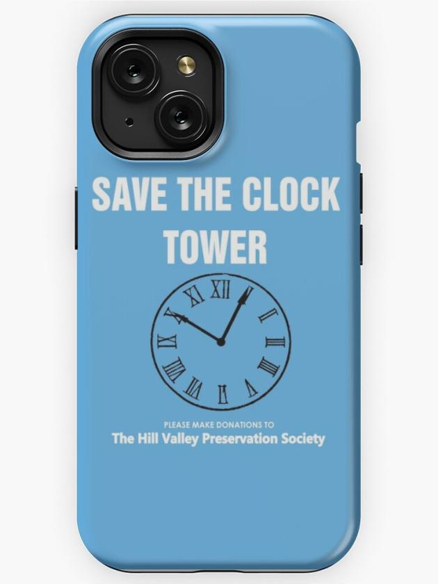 Iphone 15 | Save The Clock Tower (Back To The Future Print) Iphone Case Iphone 15 Iphone 15