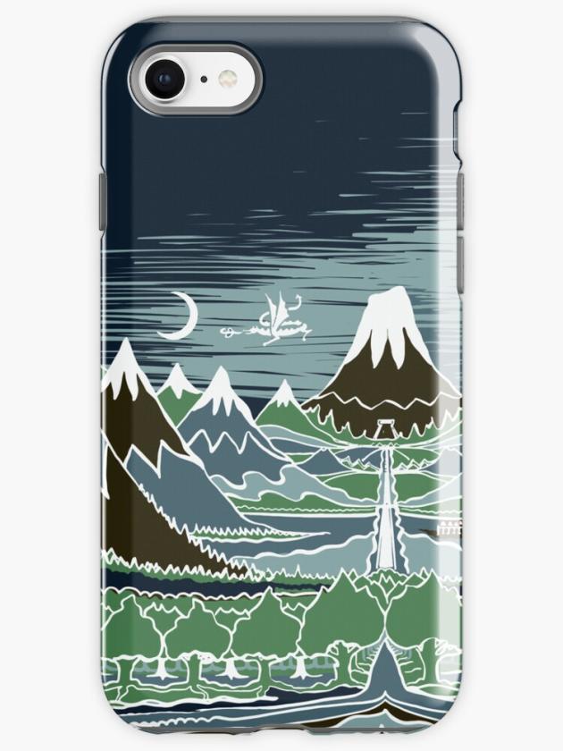 Iphone 8 | A Halflings Journey On A Mountain Path Through An Elven Wood In The Style Of J.R.R.Tolkien Iphone Case Iphone 8 Iphone 8