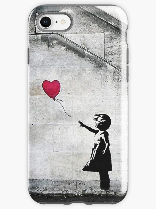 Iphone 8 | Balloon Girl – There Is Always Hope | Original Mural Banksy Iphone Case Iphone 8 Iphone 8