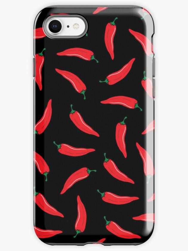 Iphone 8 | Chilli Pepper – Black Background Iphone Case Iphone 8 Iphone 8