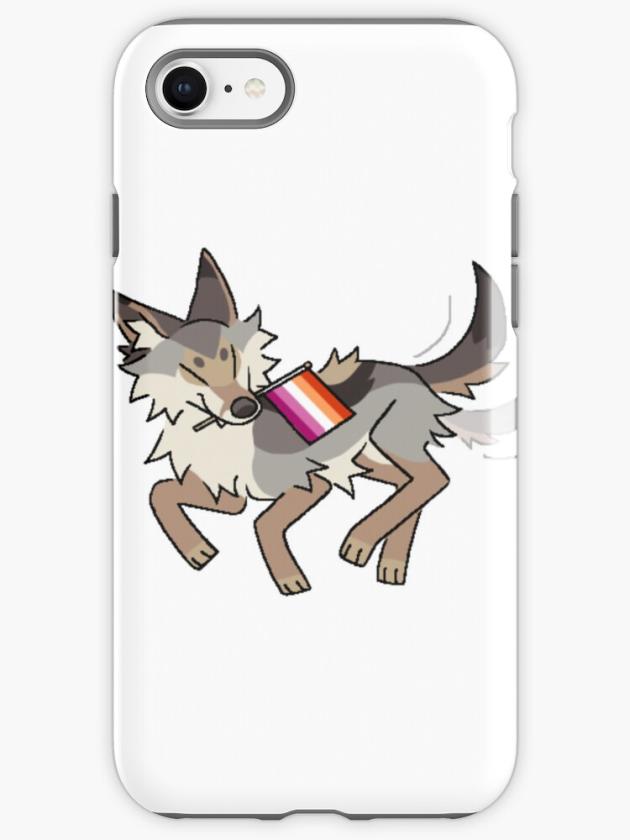 Iphone 8 | Lesbian Pride Flag Coyote Sticker Iphone Case Iphone 8 Iphone 8