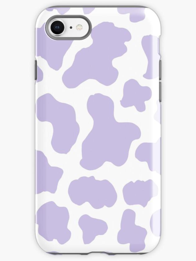 Iphone 8 | Pastel Purple Cow Print Aesthetic  Pattern  Iphone Case Iphone 8 Iphone 8