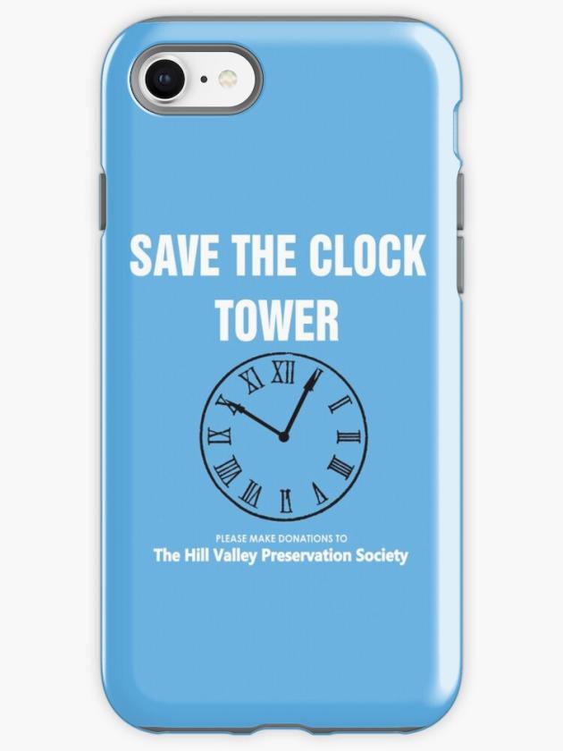 Iphone 8 | Save The Clock Tower (Back To The Future Print) Iphone Case Iphone 8 Iphone 8