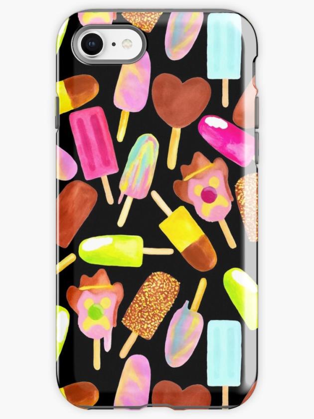 Iphone Se | Aussie Ice Creams | Scatter | Black Iphone Case Iphone Cases Iphone Se