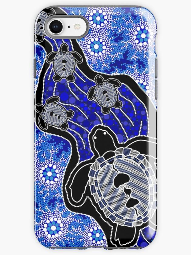 Iphone Se | Authentic Aboriginal Art – Baby Sea Turtles Iphone Case Iphone Cases Iphone Se